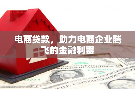 大石桥电商贷款，助力电商企业腾飞的金融利器