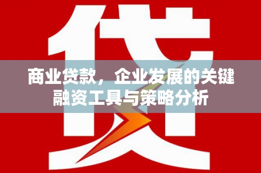 大石桥商业贷款，企业发展的关键融资工具与策略分析