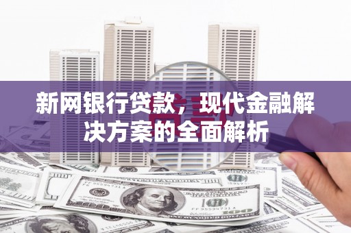 大石桥新网银行贷款，现代金融解决方案的全面解析
