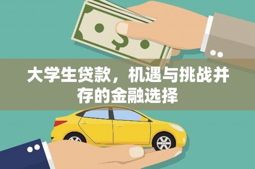 大石桥大学生贷款，机遇与挑战并存的金融选择