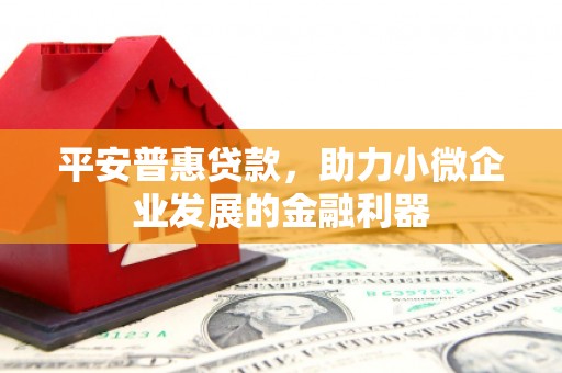大石桥平安普惠贷款，助力小微企业发展的金融利器