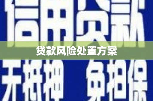 大石桥贷款风险处置方案