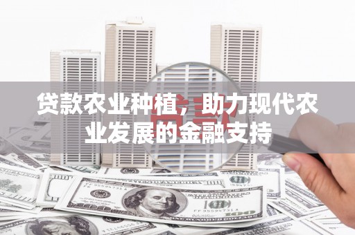大石桥贷款农业种植，助力现代农业发展的金融支持